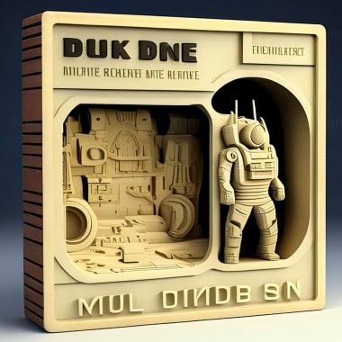 3D model Duke Nukum Episode Two Mission Moonbase game (STL)